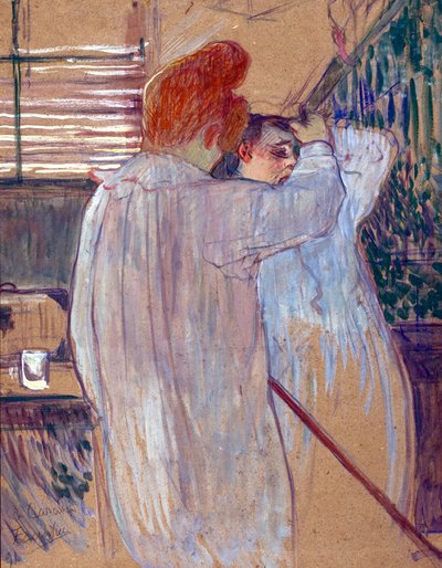 Donna che si pettina da Henri de Toulouse Lautrec